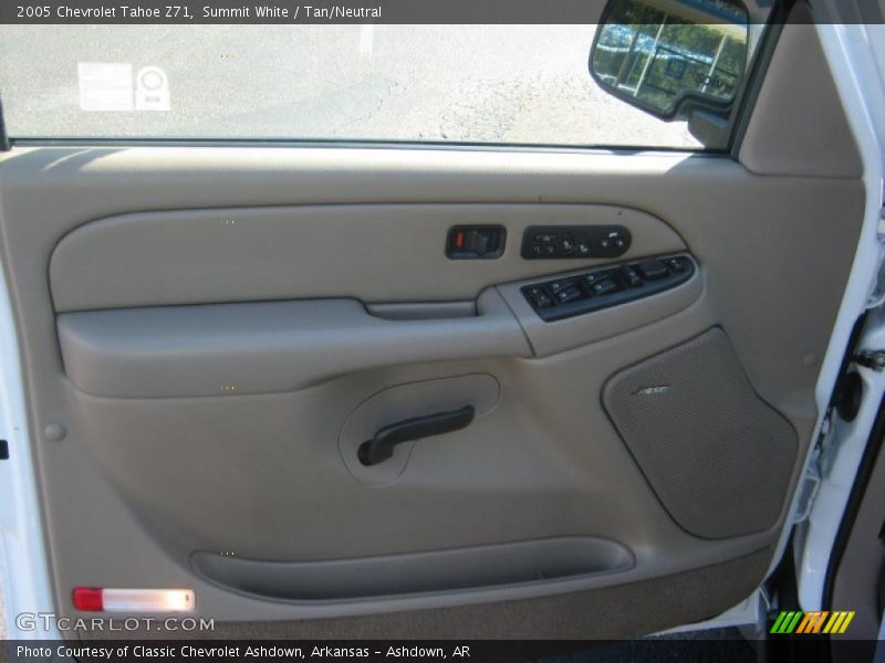 Summit White / Tan/Neutral 2005 Chevrolet Tahoe Z71