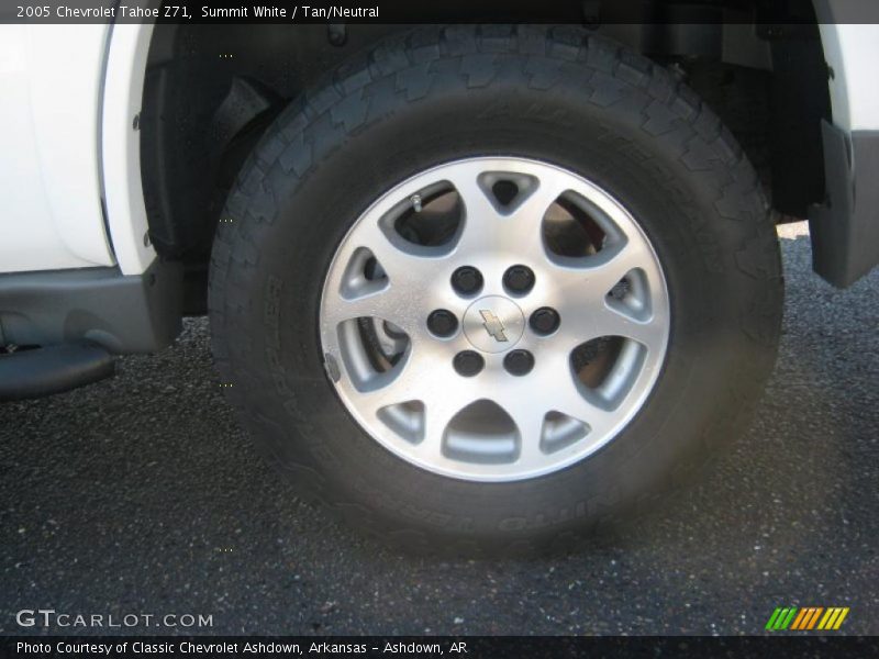 Summit White / Tan/Neutral 2005 Chevrolet Tahoe Z71