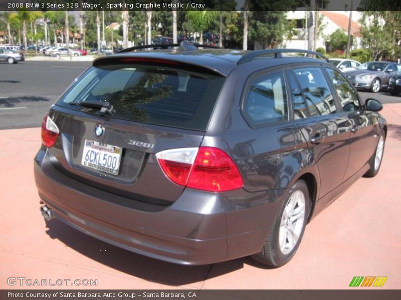 Sparkling Graphite Metallic / Gray 2008 BMW 3 Series 328i Wagon