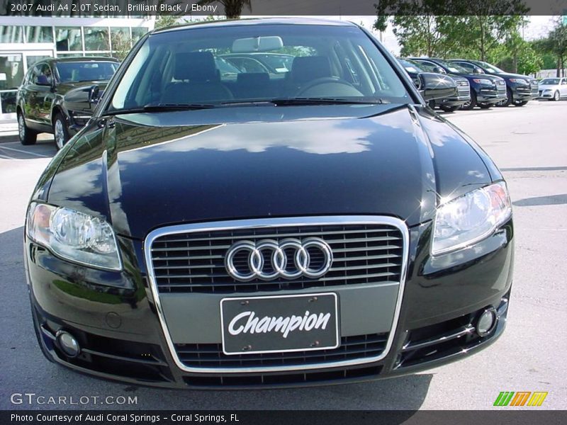 Brilliant Black / Ebony 2007 Audi A4 2.0T Sedan