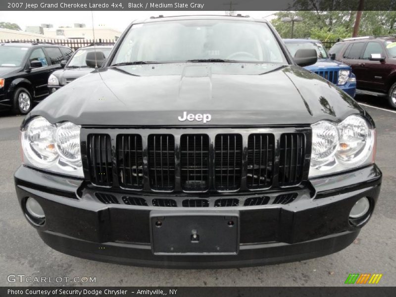 Black / Medium Slate Gray 2007 Jeep Grand Cherokee Laredo 4x4