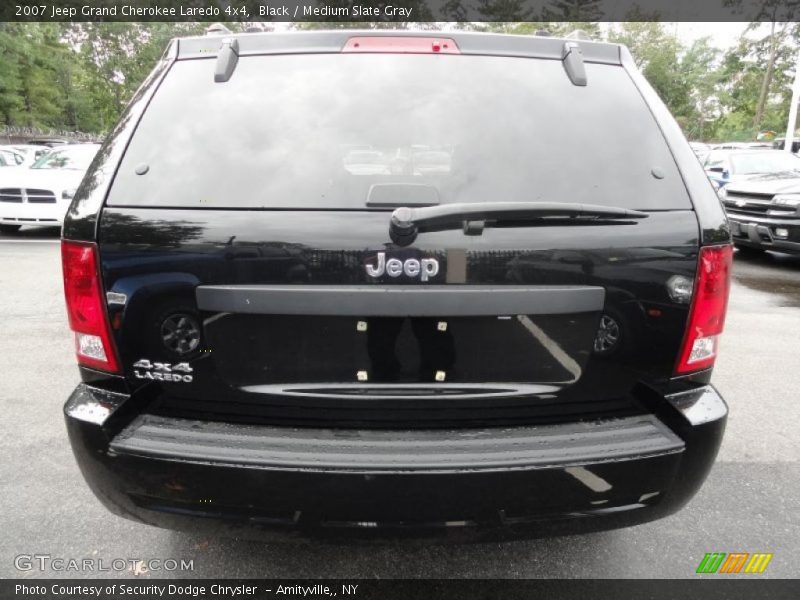 Black / Medium Slate Gray 2007 Jeep Grand Cherokee Laredo 4x4