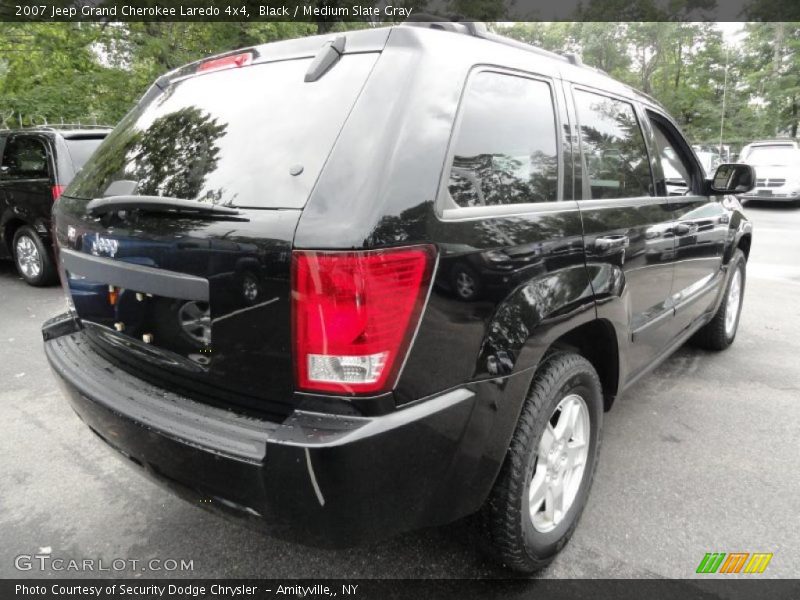 Black / Medium Slate Gray 2007 Jeep Grand Cherokee Laredo 4x4