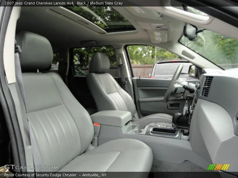 Black / Medium Slate Gray 2007 Jeep Grand Cherokee Laredo 4x4