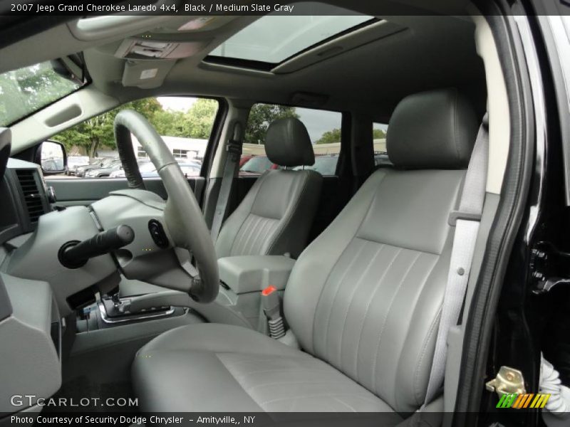 Black / Medium Slate Gray 2007 Jeep Grand Cherokee Laredo 4x4