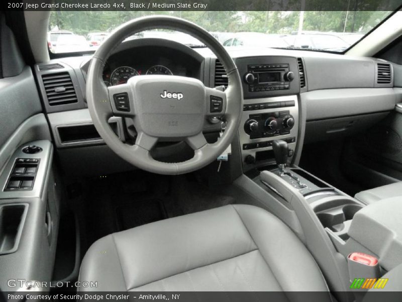Black / Medium Slate Gray 2007 Jeep Grand Cherokee Laredo 4x4