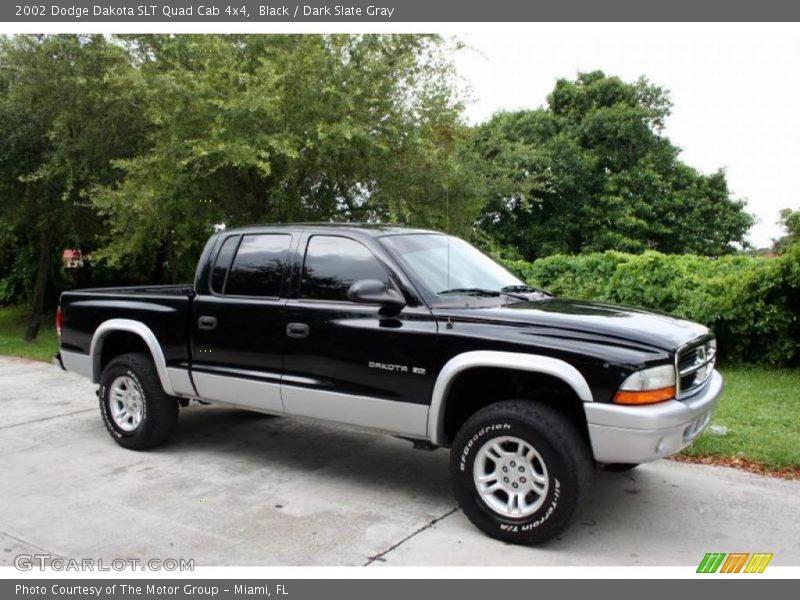 Black / Dark Slate Gray 2002 Dodge Dakota SLT Quad Cab 4x4