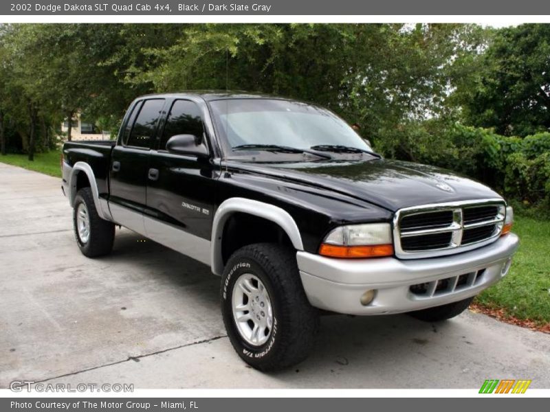 Black / Dark Slate Gray 2002 Dodge Dakota SLT Quad Cab 4x4