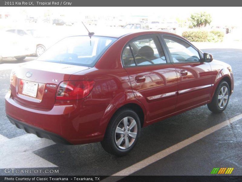 Tropical Red / Gray 2011 Kia Rio LX
