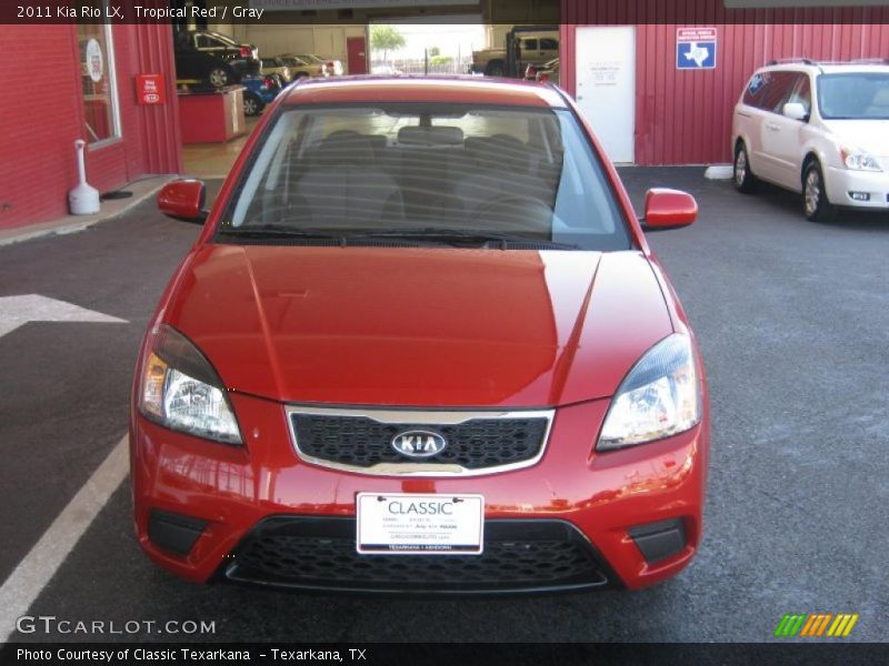 Tropical Red / Gray 2011 Kia Rio LX