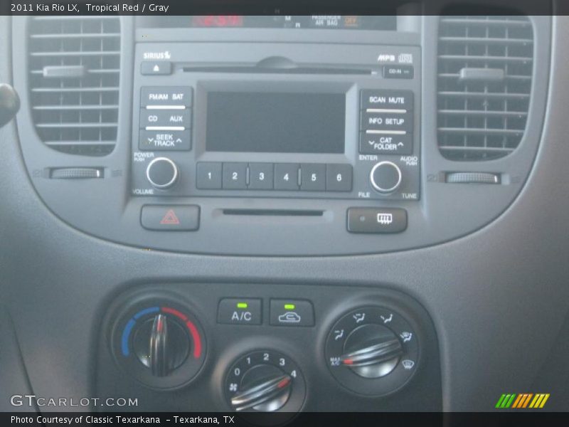 Tropical Red / Gray 2011 Kia Rio LX