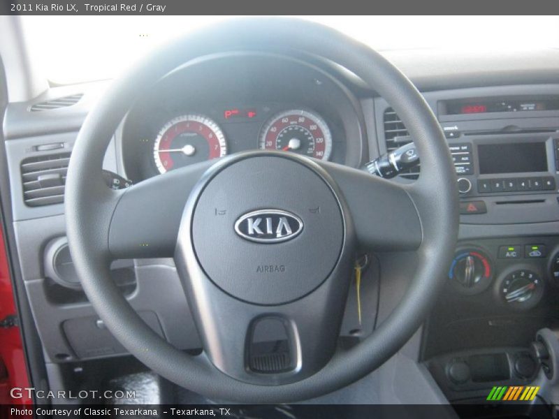 Tropical Red / Gray 2011 Kia Rio LX