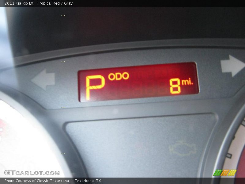 Tropical Red / Gray 2011 Kia Rio LX
