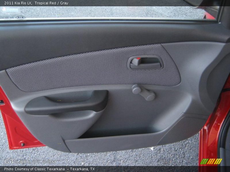 Tropical Red / Gray 2011 Kia Rio LX