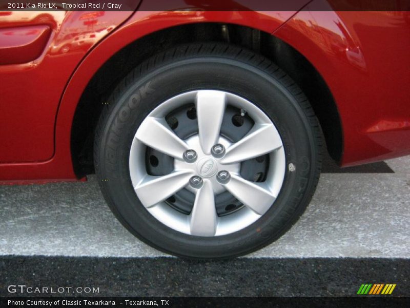 Tropical Red / Gray 2011 Kia Rio LX