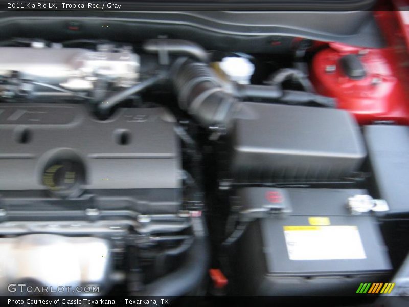 Tropical Red / Gray 2011 Kia Rio LX