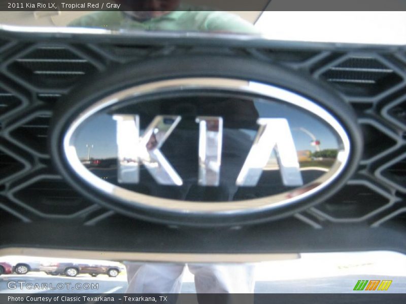 Tropical Red / Gray 2011 Kia Rio LX