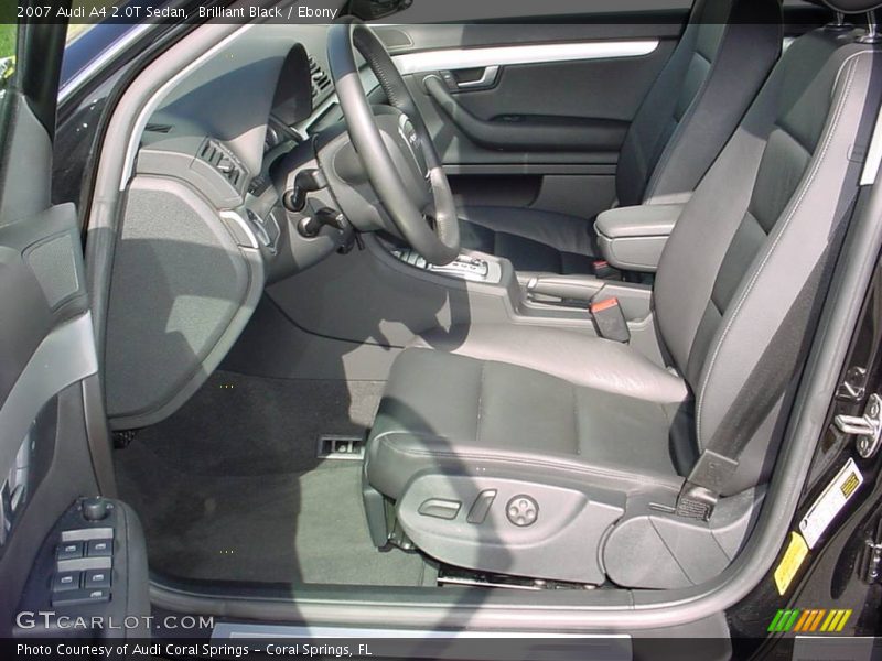Brilliant Black / Ebony 2007 Audi A4 2.0T Sedan