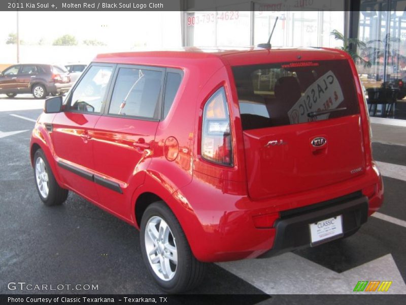 Molten Red / Black Soul Logo Cloth 2011 Kia Soul +