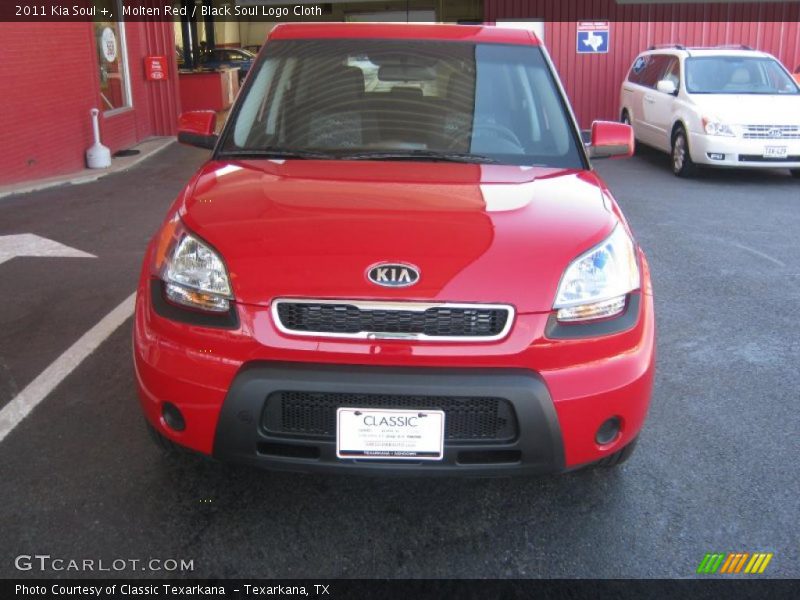 Molten Red / Black Soul Logo Cloth 2011 Kia Soul +
