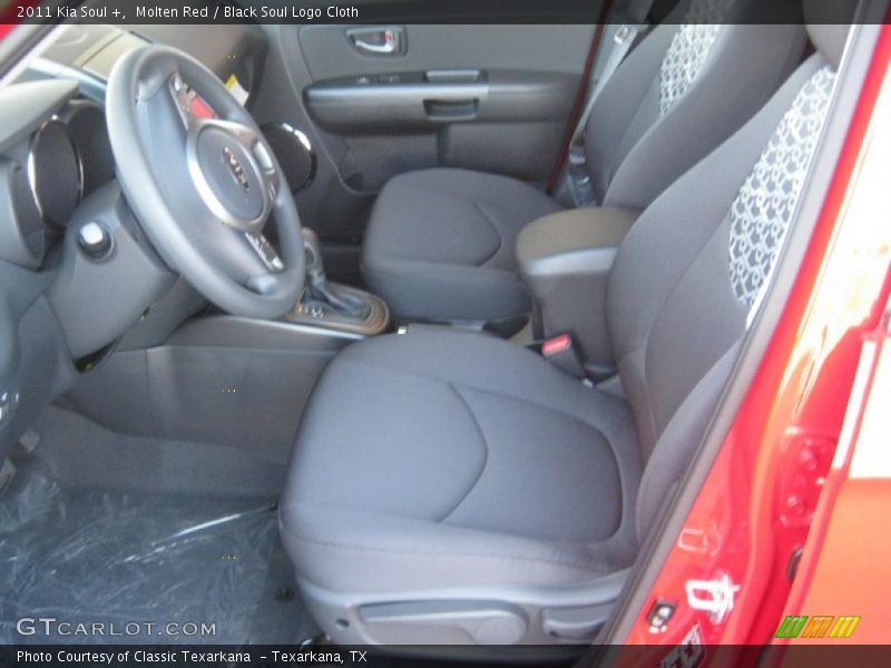 Molten Red / Black Soul Logo Cloth 2011 Kia Soul +