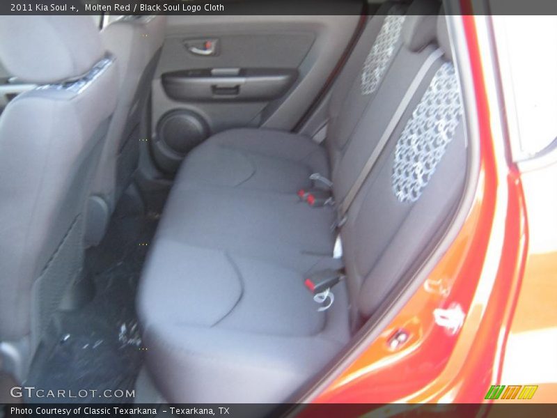 Molten Red / Black Soul Logo Cloth 2011 Kia Soul +