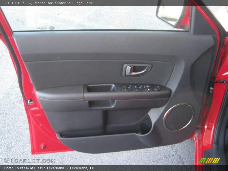 Molten Red / Black Soul Logo Cloth 2011 Kia Soul +