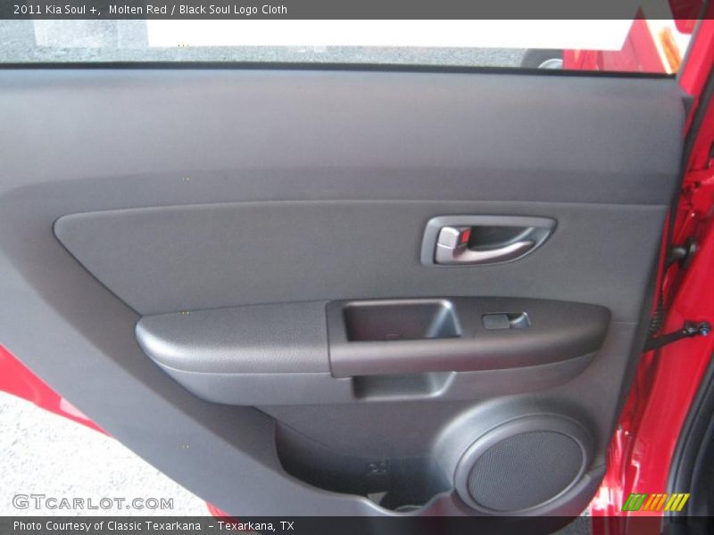 Molten Red / Black Soul Logo Cloth 2011 Kia Soul +