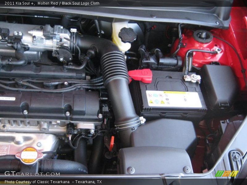 Molten Red / Black Soul Logo Cloth 2011 Kia Soul +