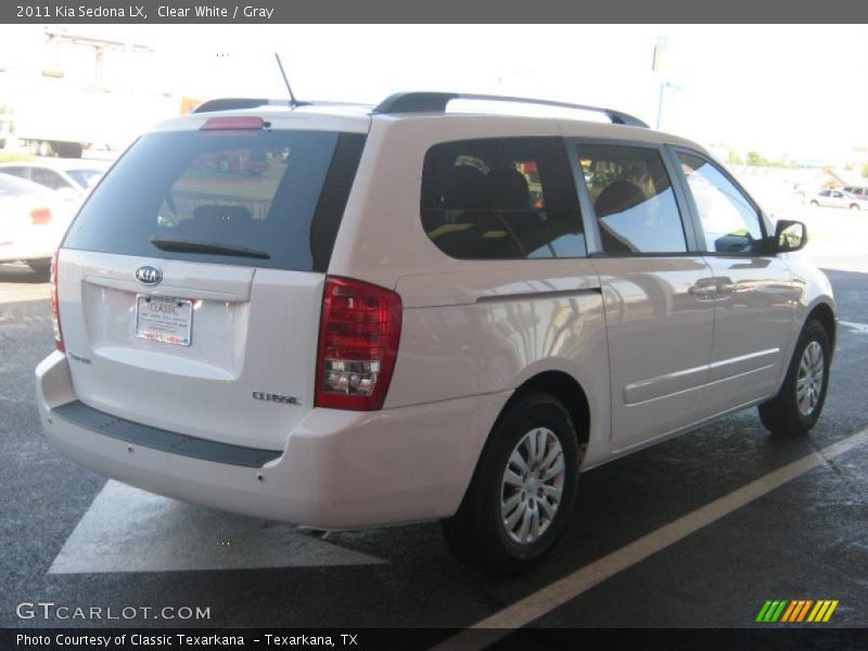 Clear White / Gray 2011 Kia Sedona LX