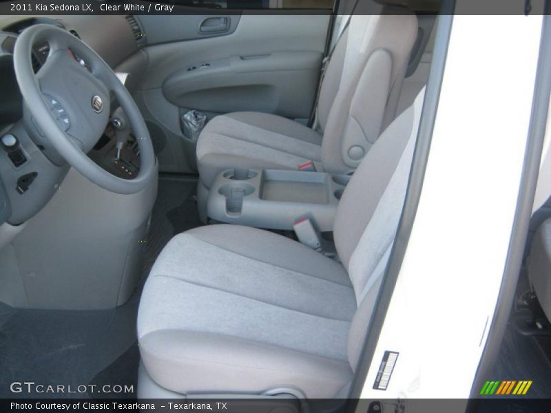 Clear White / Gray 2011 Kia Sedona LX