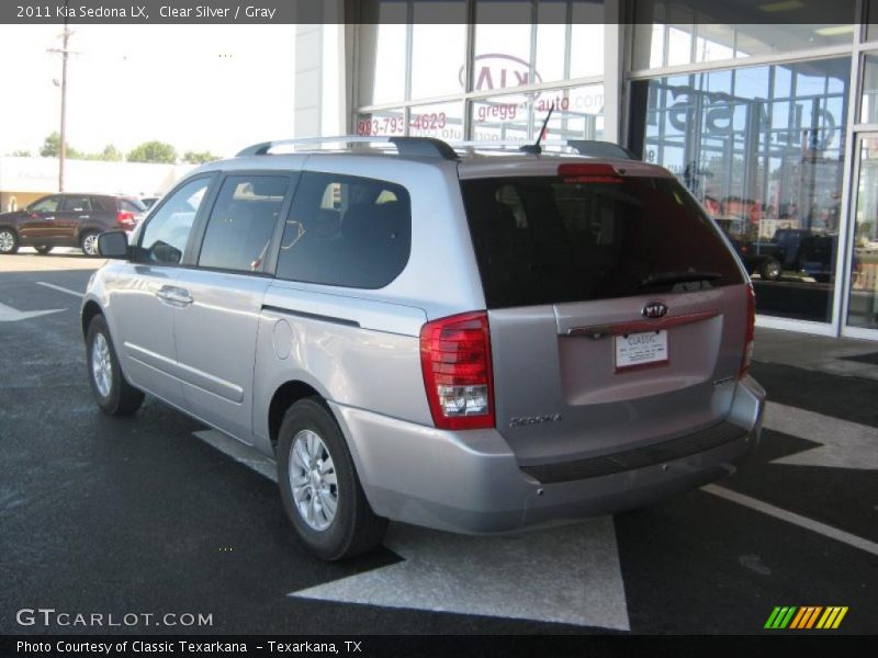 Clear Silver / Gray 2011 Kia Sedona LX