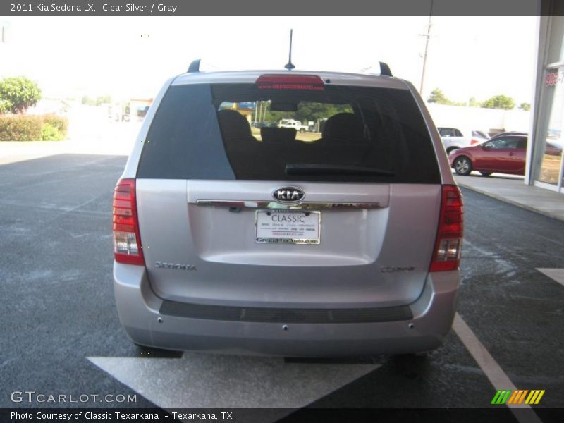 Clear Silver / Gray 2011 Kia Sedona LX