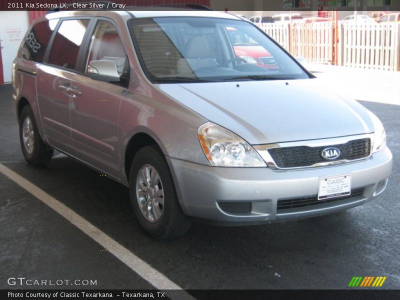Clear Silver / Gray 2011 Kia Sedona LX