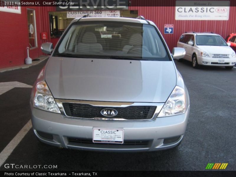 Clear Silver / Gray 2011 Kia Sedona LX