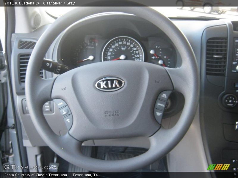 Clear Silver / Gray 2011 Kia Sedona LX