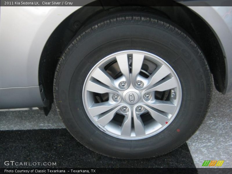 Clear Silver / Gray 2011 Kia Sedona LX