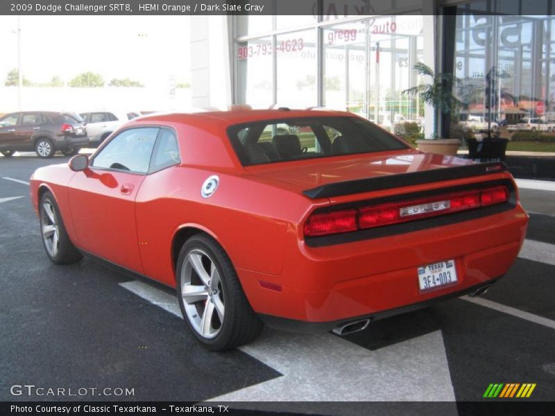 HEMI Orange / Dark Slate Gray 2009 Dodge Challenger SRT8