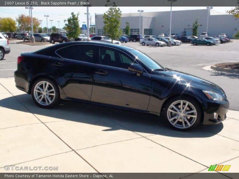 Black Sapphire Pearl / Black 2007 Lexus IS 250