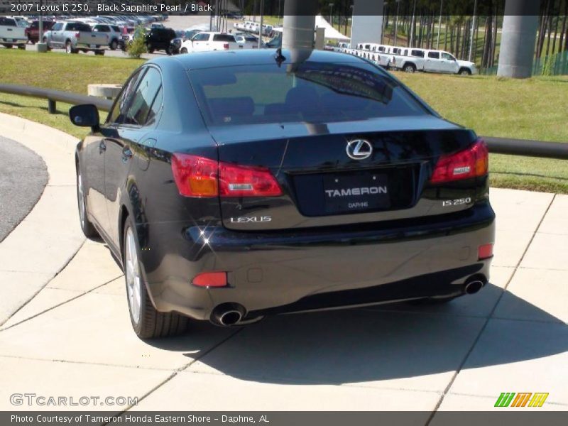 Black Sapphire Pearl / Black 2007 Lexus IS 250
