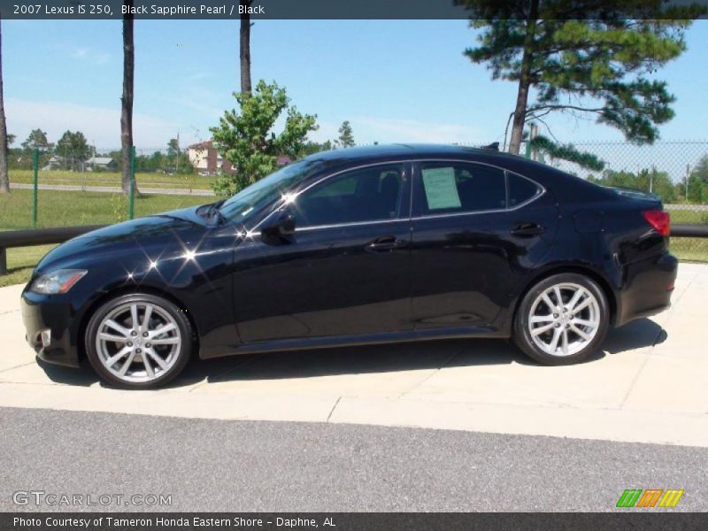 Black Sapphire Pearl / Black 2007 Lexus IS 250