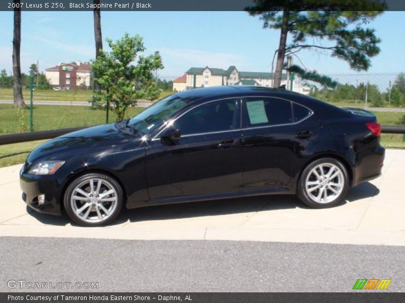 Black Sapphire Pearl / Black 2007 Lexus IS 250