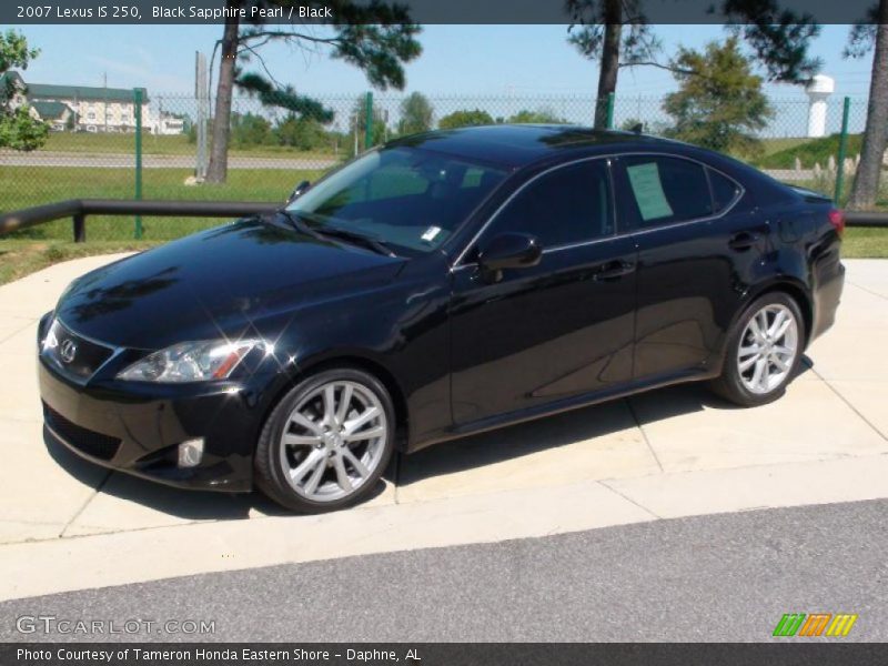 Black Sapphire Pearl / Black 2007 Lexus IS 250