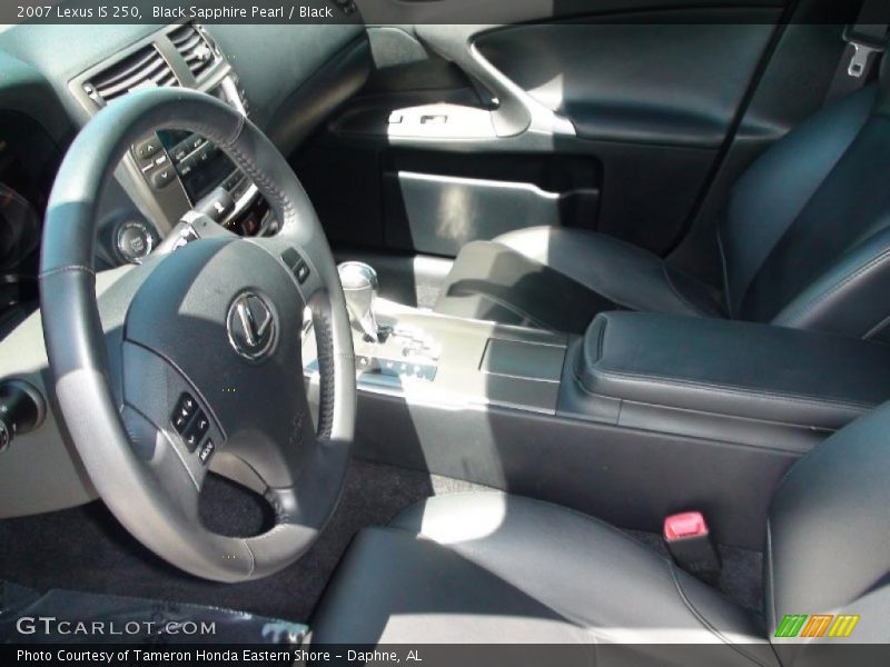 Black Sapphire Pearl / Black 2007 Lexus IS 250