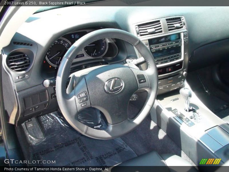Black Sapphire Pearl / Black 2007 Lexus IS 250