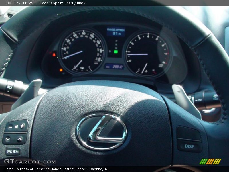 Black Sapphire Pearl / Black 2007 Lexus IS 250