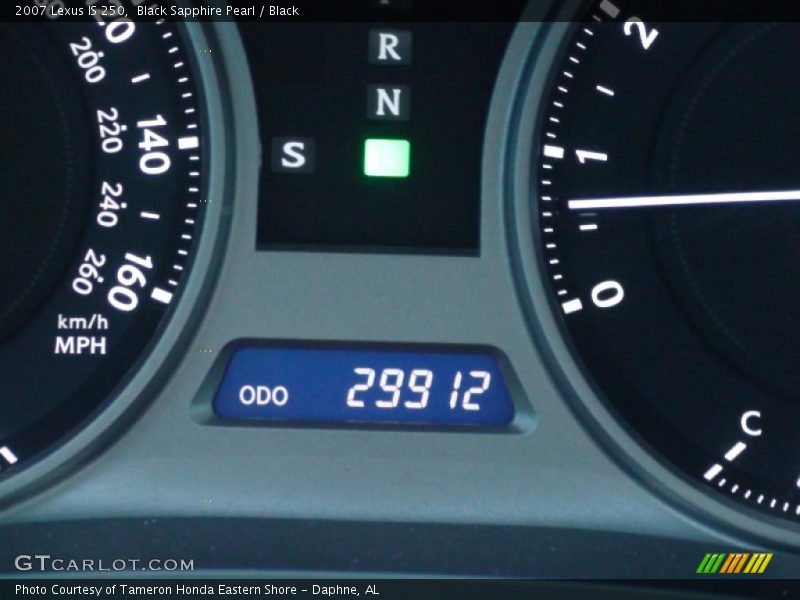 Black Sapphire Pearl / Black 2007 Lexus IS 250