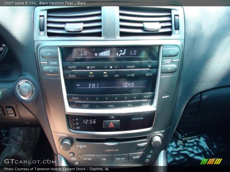 Black Sapphire Pearl / Black 2007 Lexus IS 250
