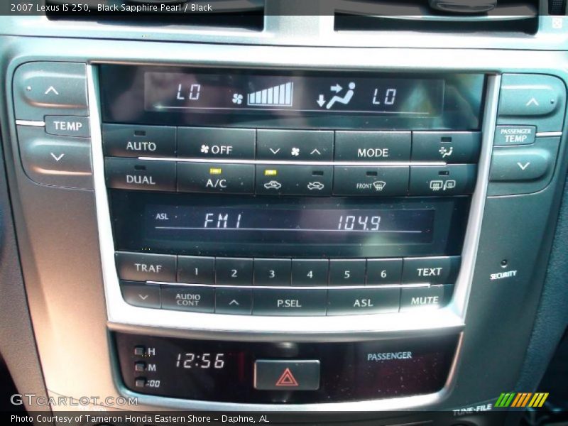 Black Sapphire Pearl / Black 2007 Lexus IS 250