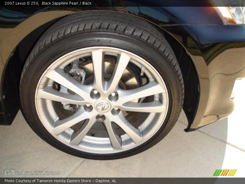 Black Sapphire Pearl / Black 2007 Lexus IS 250